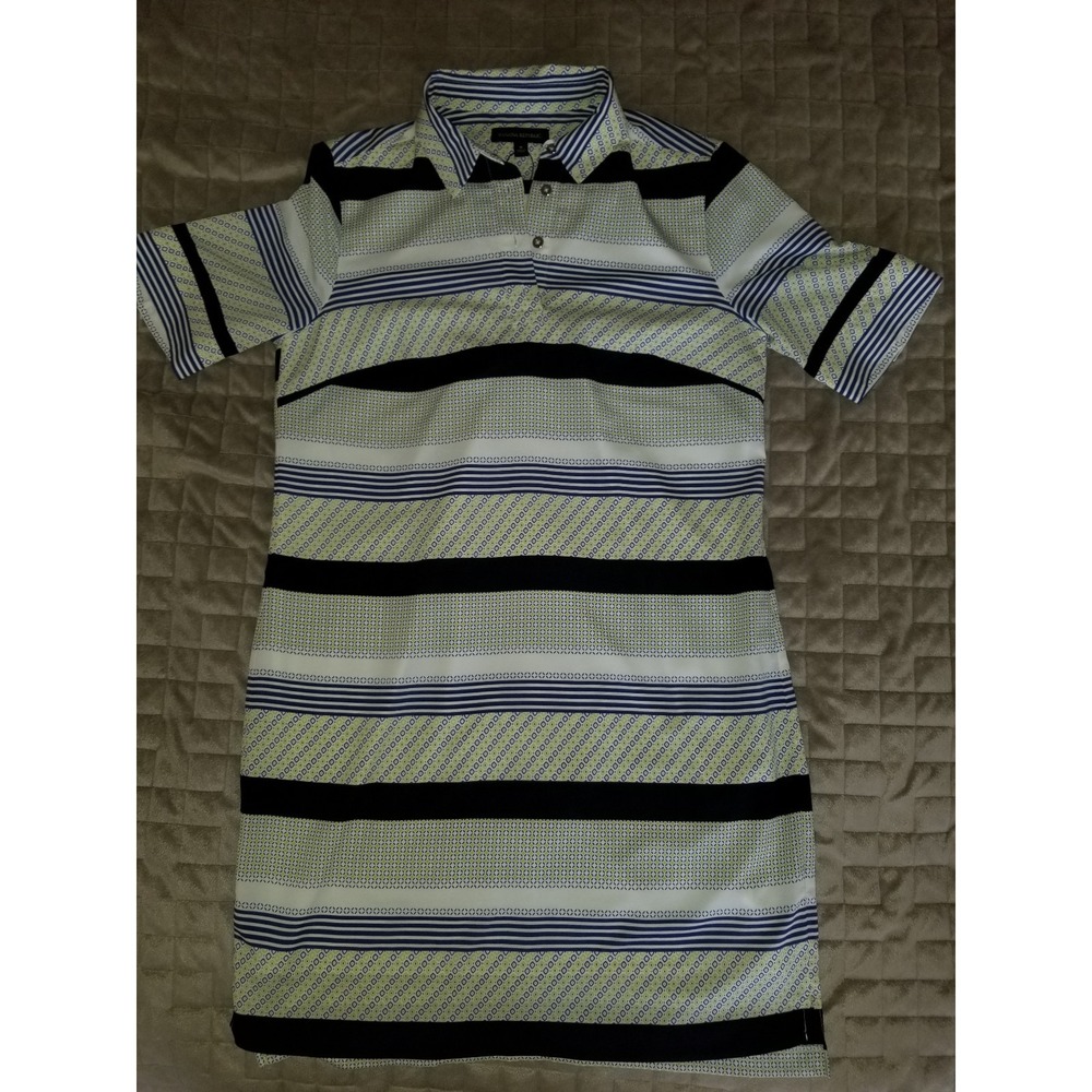 Banana Republic women dress white yellow blue S - MSRP $128